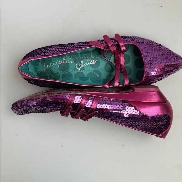 Irregular Choice Fuchsia glitter size 8 - Picture 8 of 8